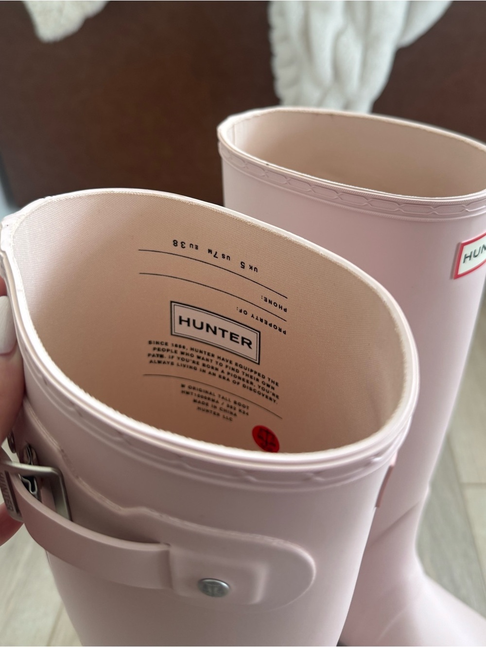 Pink Hunter Boots - Picture 3 of 6